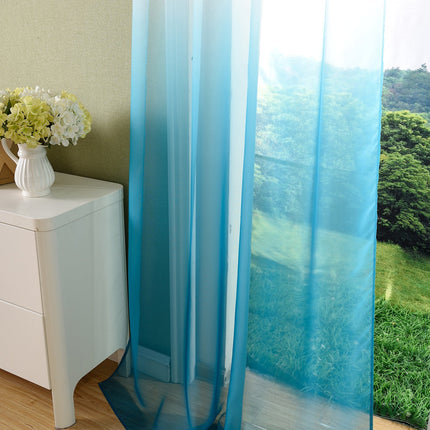 Schal transparent Farbverlauf Vorhang mit Ösen Gardine Voile 204202
