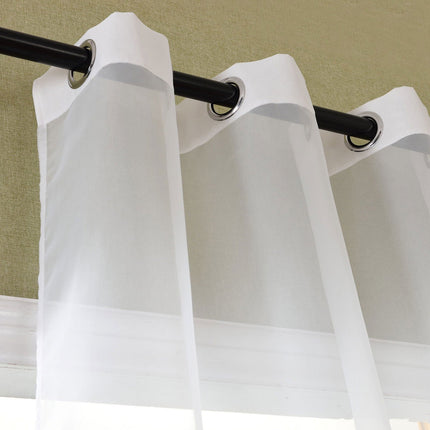 Schal transparent Farbverlauf Vorhang mit Ösen Gardine Voile 204202