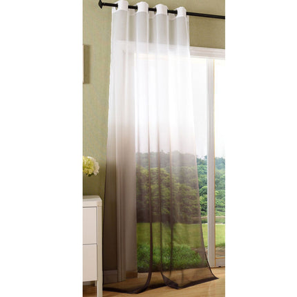 Schal transparent Farbverlauf Vorhang mit Ösen Gardine Voile 204202