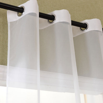 Schal transparent Farbverlauf Vorhang mit Ösen Gardine Voile 204202