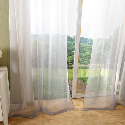 Schal transparent Farbverlauf Vorhang mit Ösen Gardine Voile 204202