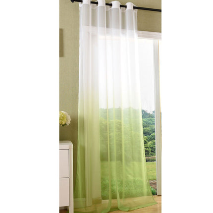 Schal transparent Farbverlauf Vorhang mit Ösen Gardine Voile 204202
