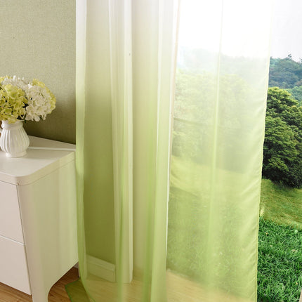 Schal transparent Farbverlauf Vorhang mit Ösen Gardine Voile 204202