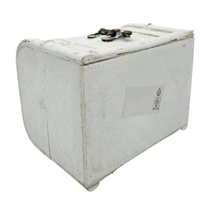 Schatzkiste Holzkiste mit Deckel Kiste weiß braun kleine Schatztruhe 3er Set