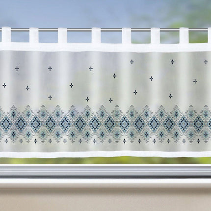 Scheibengardine »Bodrum« Bistrogardine Sichtschutz Dekoration Transparent Voile Küchenfenster Modern 2022410