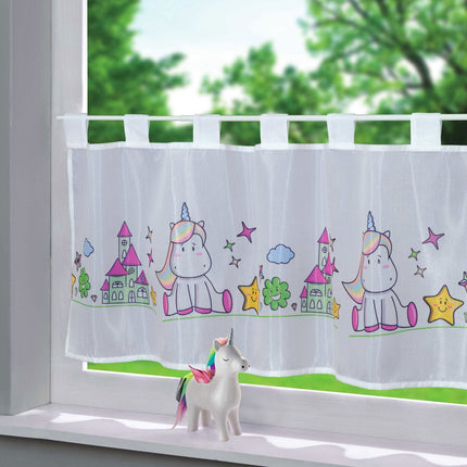 Scheibengardine Voile »Ulm« Ausbrenner Bedruckt Sichtschutz Transparent  Küchenfenster 202071