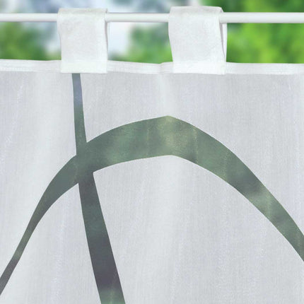 Scheibengardine Voile »Ulm« Ausbrenner Bedruckt Sichtschutz Transparent  Küchenfenster 202071