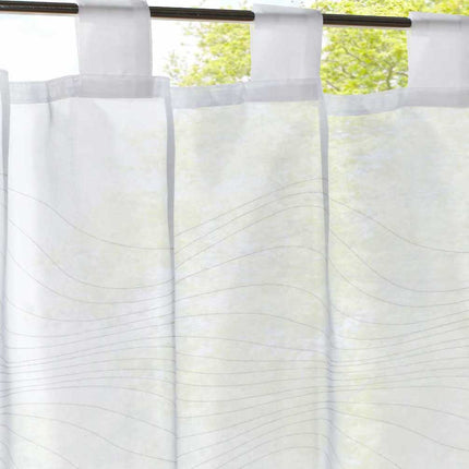 Scheibengardine Voile »Ulm« Ausbrenner Bedruckt Sichtschutz Transparent  Küchenfenster 202071