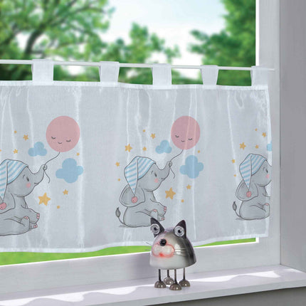 Scheibengardine Voile »Ulm« Ausbrenner Bedruckt Sichtschutz Transparent  Küchenfenster 202071