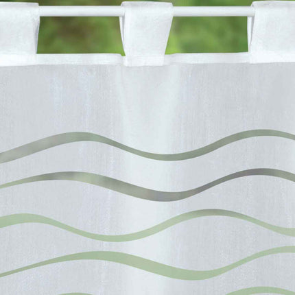 Scheibengardine Voile »Ulm« Ausbrenner Bedruckt Sichtschutz Transparent  Küchenfenster 202071