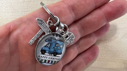 Schlüsselanhänger Wohnmobil "Happy Campers"