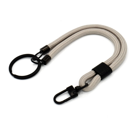 Schlüsselanhänger aus Seil mit Karabiner Schlamm
