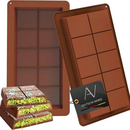 Schokoladenform aus Silikon extra tief im 2er Set