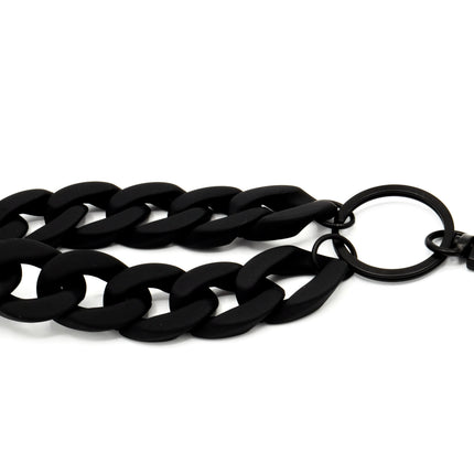 Schlüsselanhänger mit Karabiner "RUBBER EDITION" Schwarz