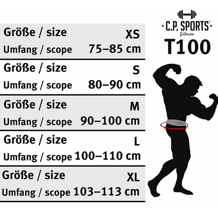 Cross-Training Gürtel Gewichthebegürtel - C.P. Sports - XS bis XL