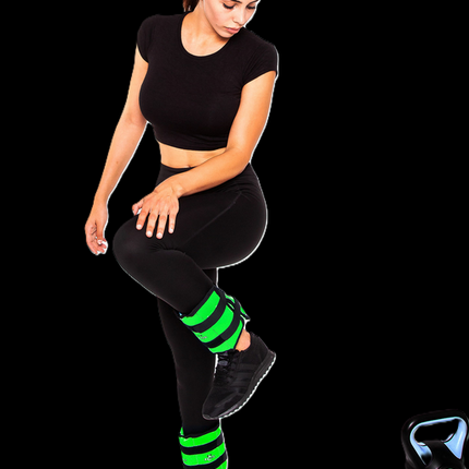 Gewichtsmanschetten 0,5 kg - neongrün (PAAR)