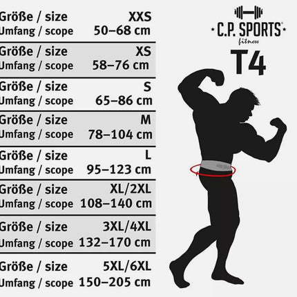 Gewichtshebegürtel - Braun - Echt Leder - C.P. SPORTS - T4