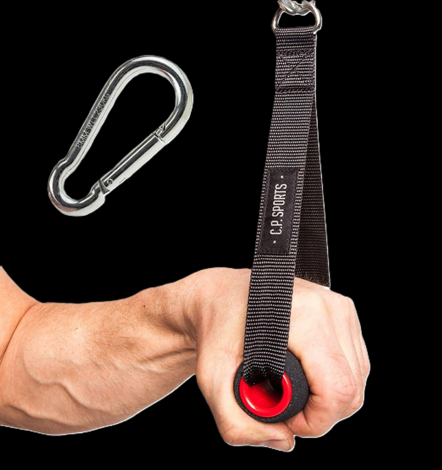 Einhand Griff Gepolster mit Karabinerhaken - C.P. Sports - G18
