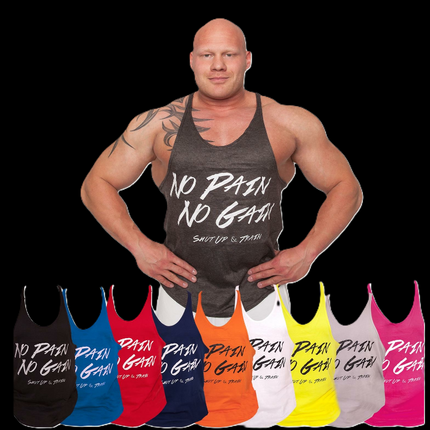 Tanktop "NO Pain NO Gain" verschieden Farben - C.P. Sports- S6-1