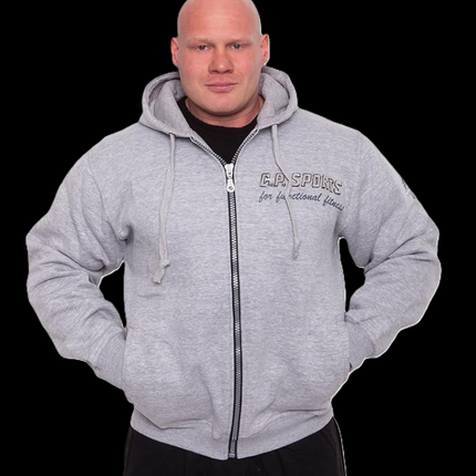 Zip-Hoodie -Unisex- Grau - C.P. Sports - S15