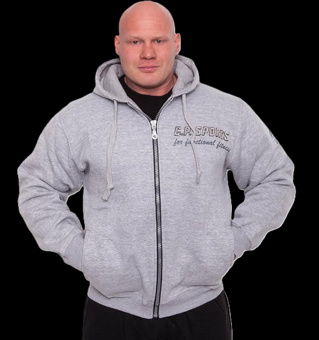 Zip-Hoodie -Unisex- Grau - C.P. Sports - S15