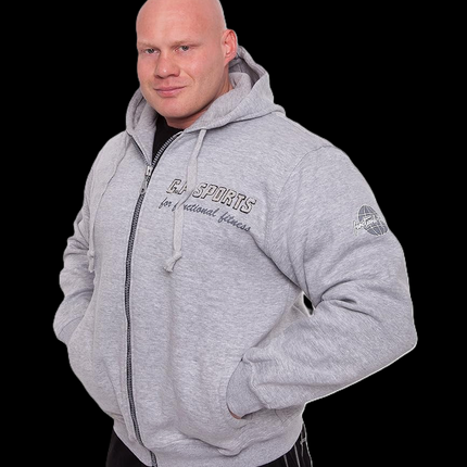 Zip-Hoodie -Unisex- Grau - C.P. Sports - S15