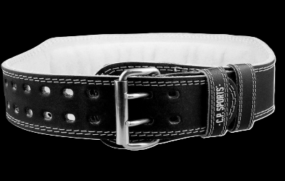 Gewichthebergürtel Leder Schwarz - C.P. Sports - T4-8