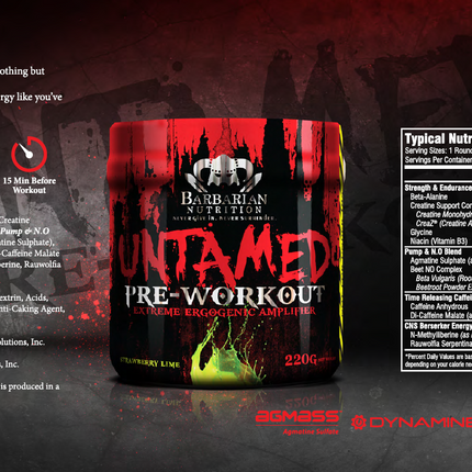 Pre-Workout Untamed - 240g - Barbarian Nutrition
