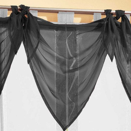Segeltuch Querbehang aus transparentem Voile, die ideale Ergänzung zu unseren Gardinen 61003