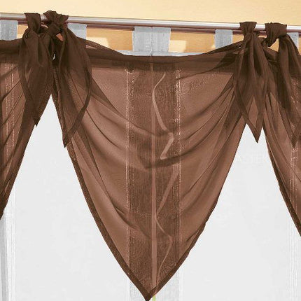 Segeltuch Querbehang aus transparentem Voile, die ideale Ergänzung zu unseren Gardinen 61003