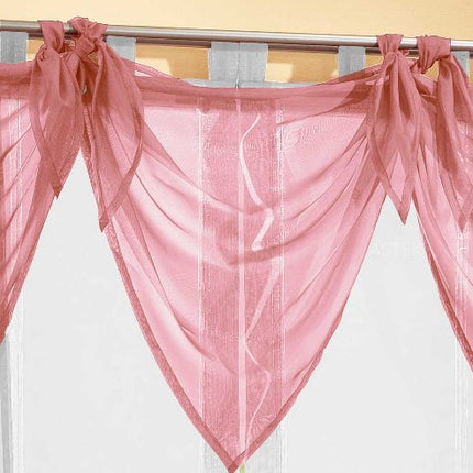 Segeltuch Querbehang aus transparentem Voile, die ideale Ergänzung zu unseren Gardinen 61003