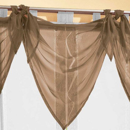 Segeltuch Querbehang aus transparentem Voile, die ideale Ergänzung zu unseren Gardinen 61003