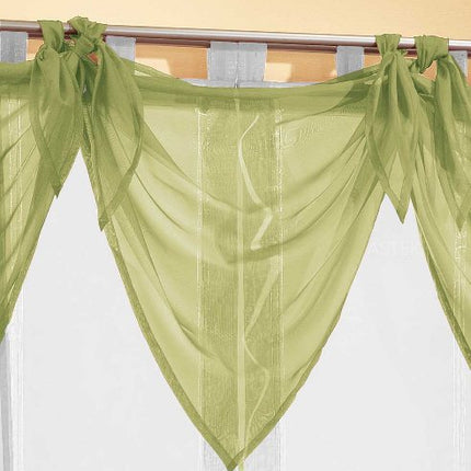 Segeltuch Querbehang aus transparentem Voile, die ideale Ergänzung zu unseren Gardinen 61003