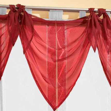 Segeltuch Querbehang aus transparentem Voile, die ideale Ergänzung zu unseren Gardinen 61003