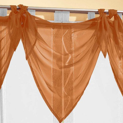 Segeltuch Querbehang aus transparentem Voile, die ideale Ergänzung zu unseren Gardinen 61003