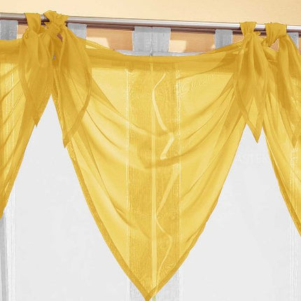 Segeltuch Querbehang aus transparentem Voile, die ideale Ergänzung zu unseren Gardinen 61003