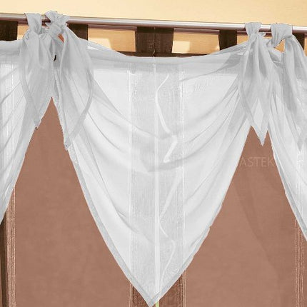 Segeltuch Querbehang aus transparentem Voile, die ideale Ergänzung zu unseren Gardinen 61003