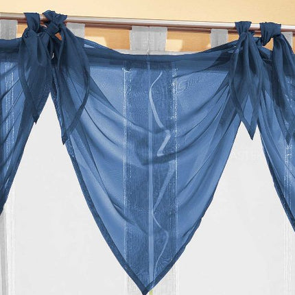 Segeltuch Querbehang aus transparentem Voile, die ideale Ergänzung zu unseren Gardinen 61003