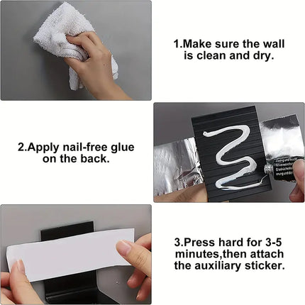 Seifenspender-Halterung in schwarz ohne Bohren