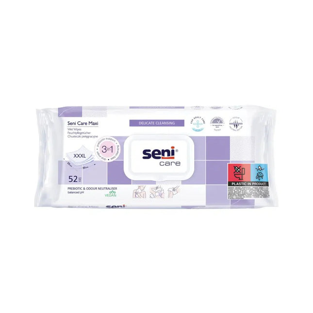 Seni Care Maxi Feuchttücher - 52 Stück | Packung (52 Stück)