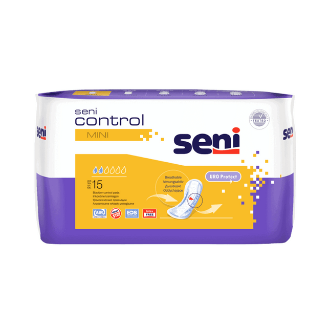 Seni Control Mini Inkontinenzeinlage | Packung (15 Stück)