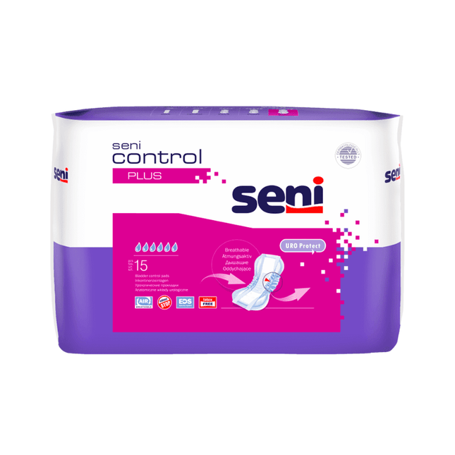 Seni Control Plus Inkontinenzeinlage  | Packung (15 Stück)