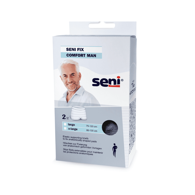 Seni Fix Comfort Man black Fixierhosen 2 Stück