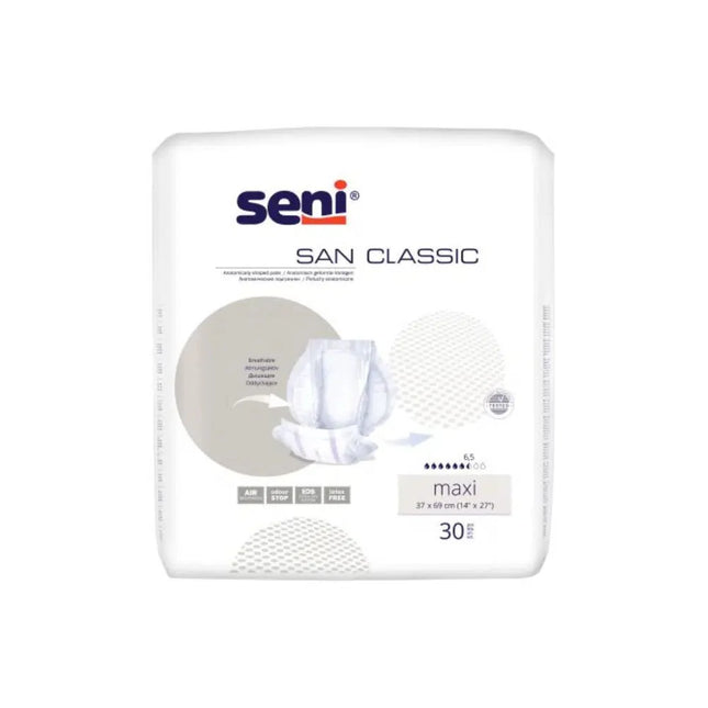 San Seni Classic Maxi Inkontinenzvorlage | Packung (30 Stück)