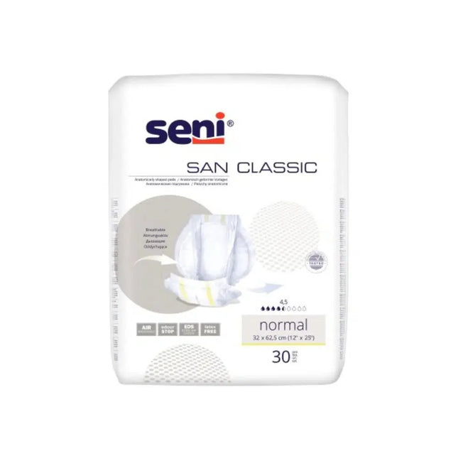 San Seni Classic Normal Inkontinenzvorlage | Packung (30 Stück)