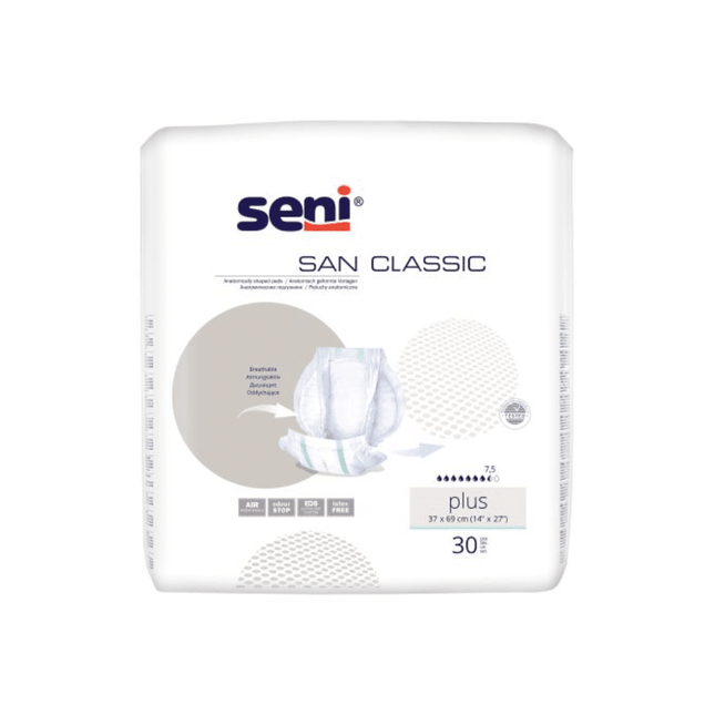 San Seni Classic Plus Inkontinenzvorlage | Packung (30 Stück)
