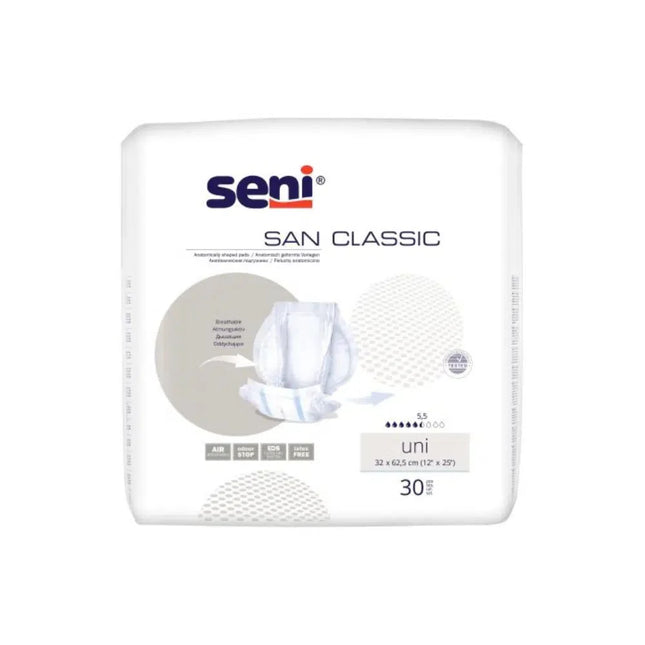 San Seni Classic Uni Inkontinenzvorlage  | Packung (30 Stück)