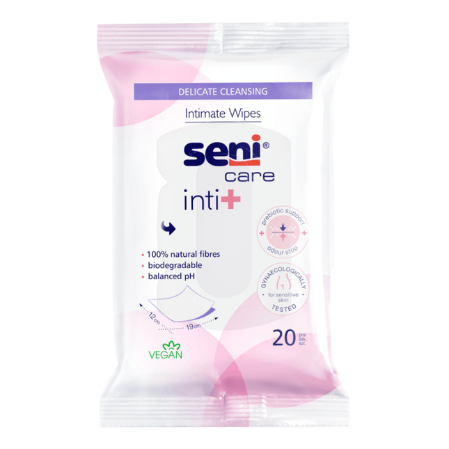 Seni Care Inti+ Feuchttücher | Packung (20 Stück)