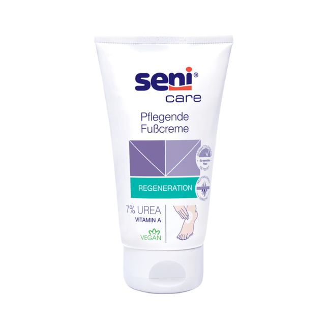 Seni Care Pflegende Fußcreme mit 7% Urea - 100 ml | Packung (1 Stück)