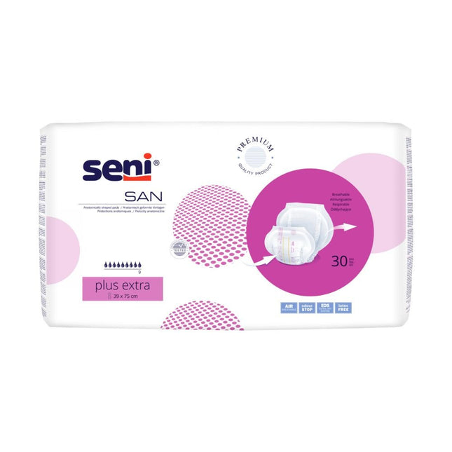 Seni San Plus Extra Inkontinenzvorlage | Packung (30 Stück)